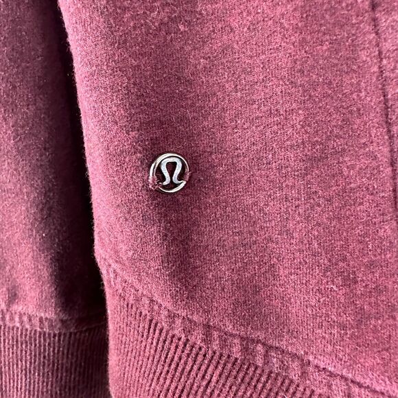 Lululemon Turtleneck Sweater Size‎ 6 Pullover Zip Pocket Size 6 Bordeaux - Picture 11 of 11